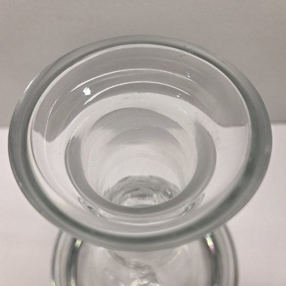 Vtg Krosno Poland Glass Ship Decanter 10 1/2" Tall Wine Decanter Made In Poland - Picture 7 of 9